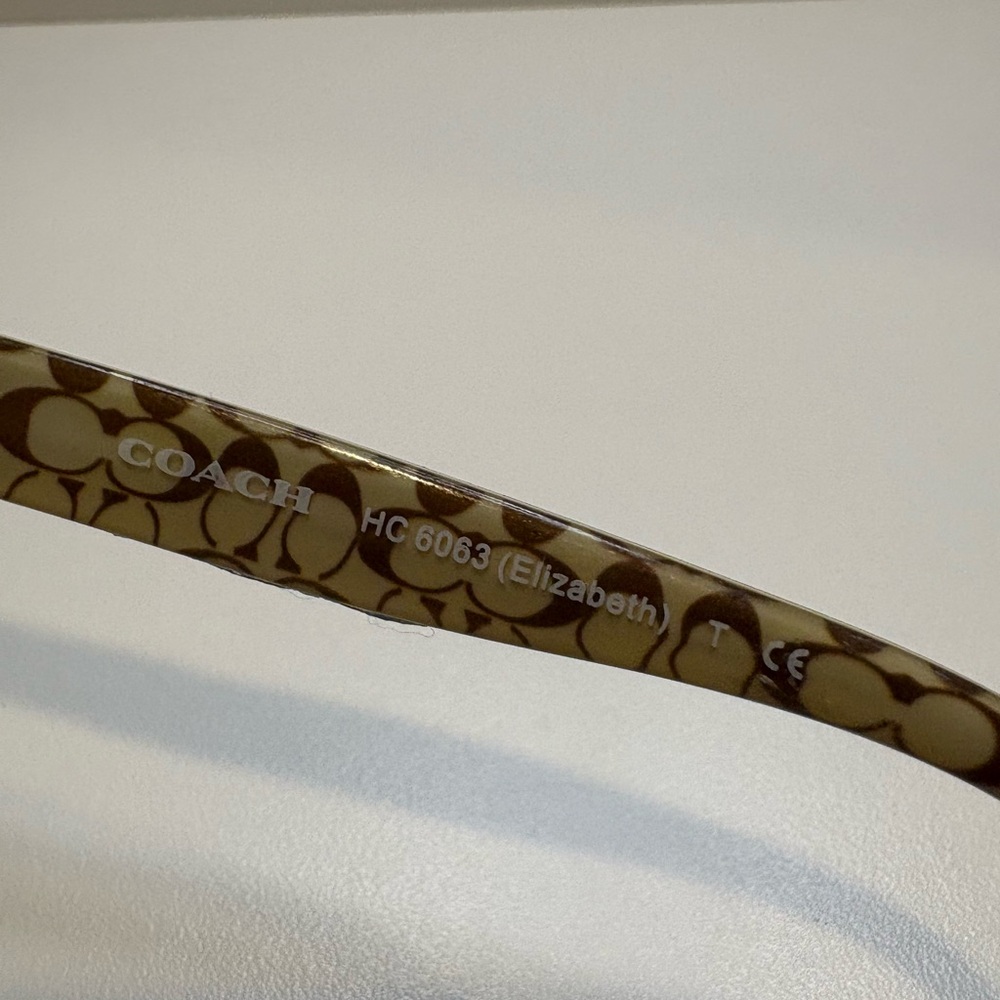 COACH EYEGLASSES HC6063 (Elizabeth) 5262 (Dark Tort Sand SigC) COACH GLASSES - Picture 11 of 16